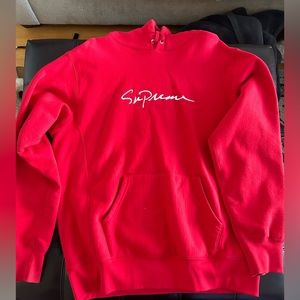 Supreme FW18 Classic Script Hoodie - size L